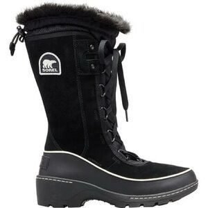 Sorel Women's Black Fur-Lined Winter Boots